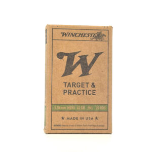 Winchester 5.56mm M855 target and practice ammunition box